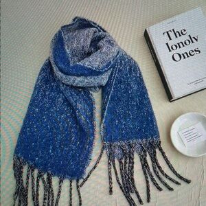 Chic Blue and Gray Women's Scarf